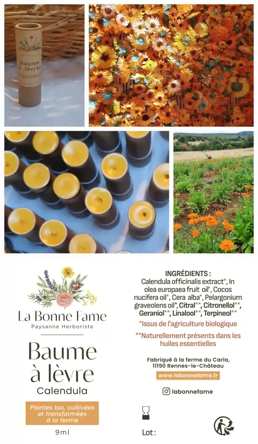 Baume à lèvres au calendula – Image 4