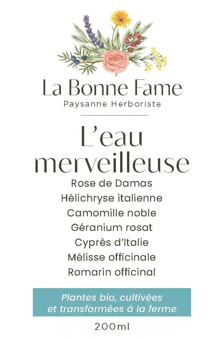 Etiquette L'Eau Merveilleuse
