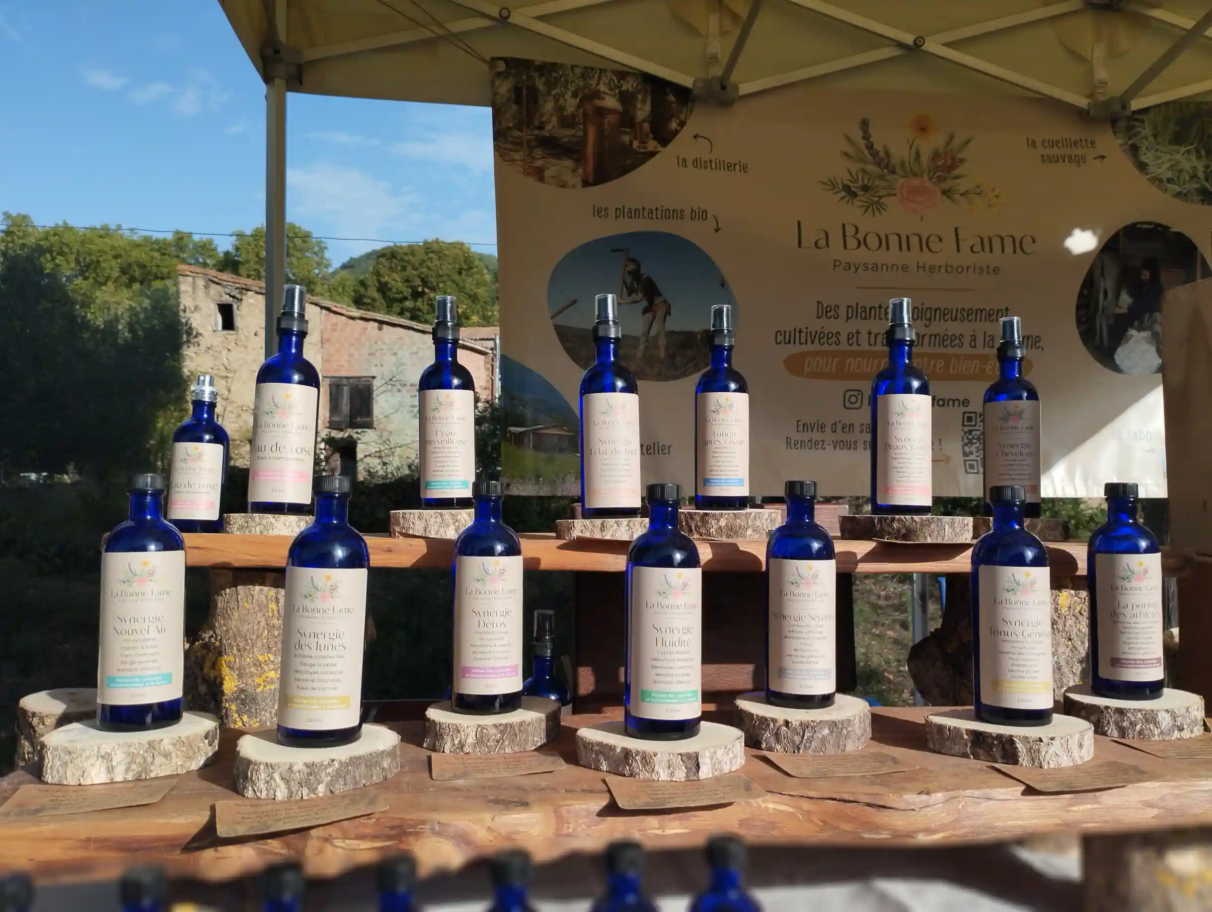 Gamme des Synergies d'hydrolats La Bonne Fame