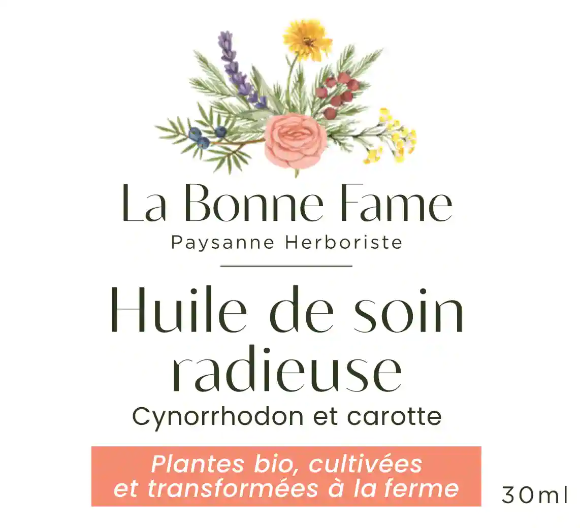 Huile de soin radieuse au cynorrhodon et carotte – Image 2