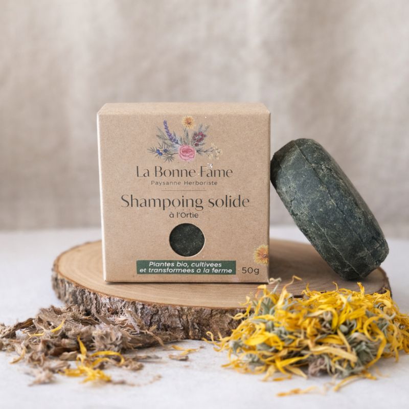 Shampoing solide à l'Ortie